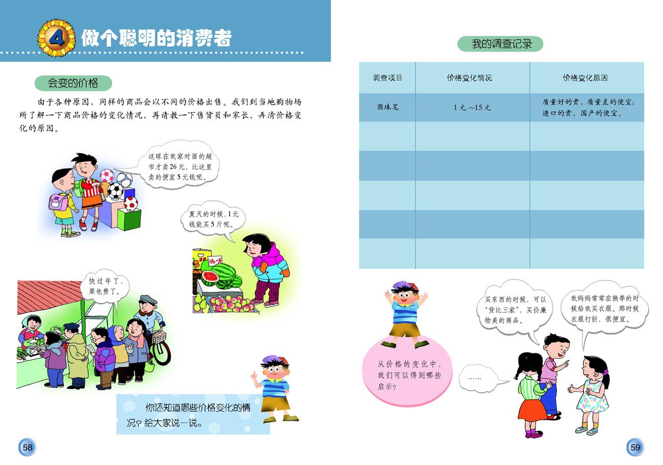 小学四年级品德与生活上册4　做个聪明的消费者