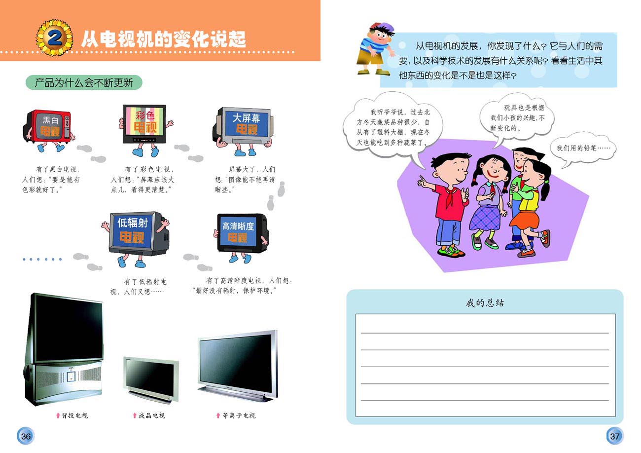 小学四年级品德与生活下册2　从电视机的变化说起