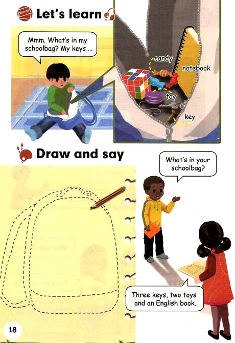 Unit 2 My schoolbag(第18页)