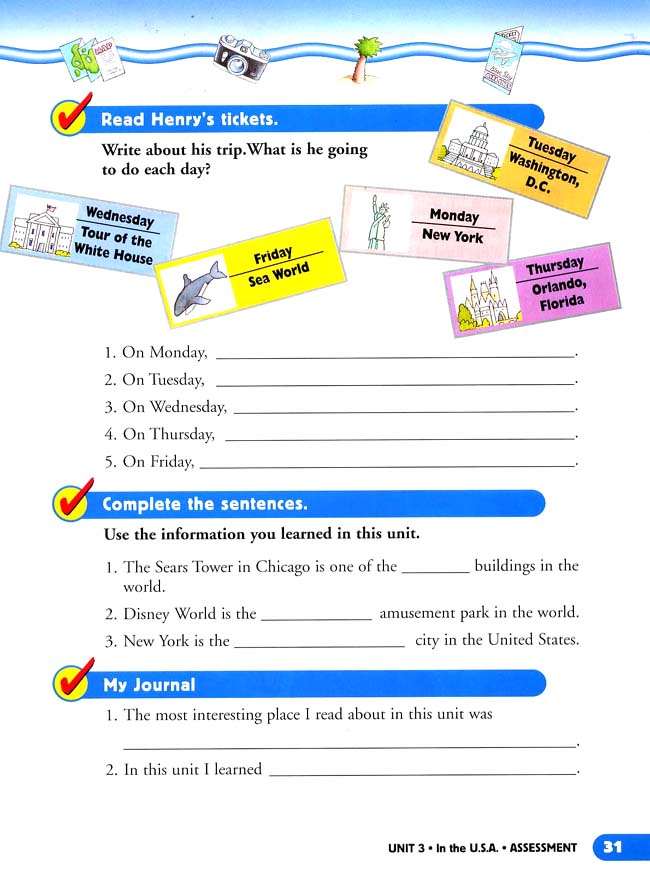 Unit 3 In the U.S.A.(第31页)