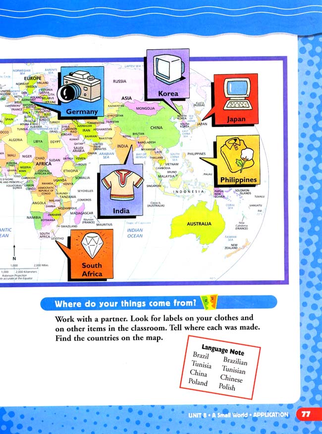 Unit 8 A Small World(第77页)