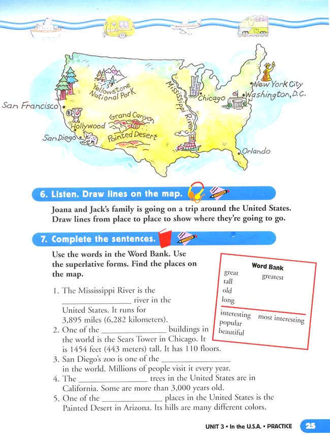 Unit 3 In the U.S.A.(第25页)