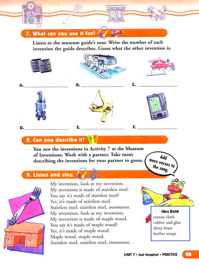 Unit 7 Just Imagine!(第65页)