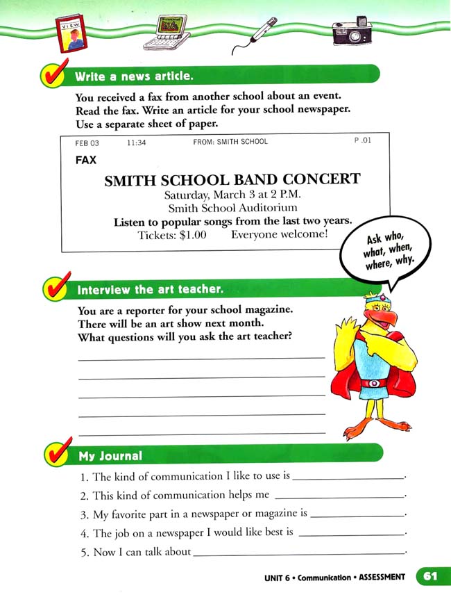 Unit 6 Communication(第61页)