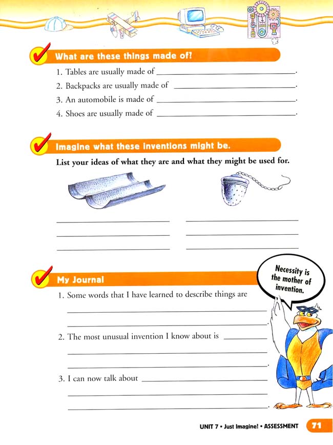 Unit 7 Just Imagine!(第71页)