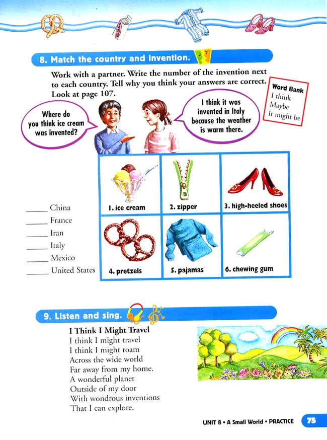 Unit 8 A Small World(第75页)