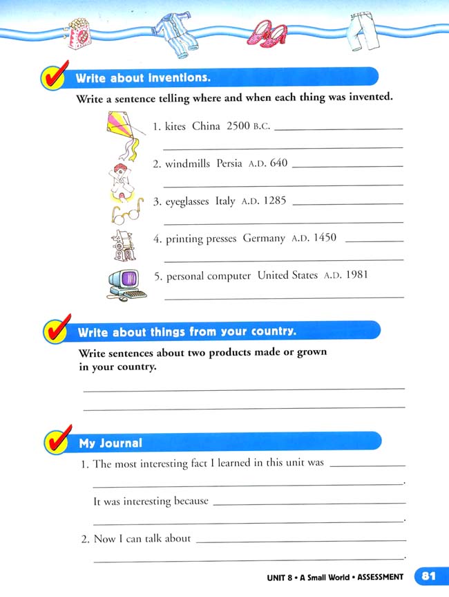 Unit 8 A Small World(第81页)