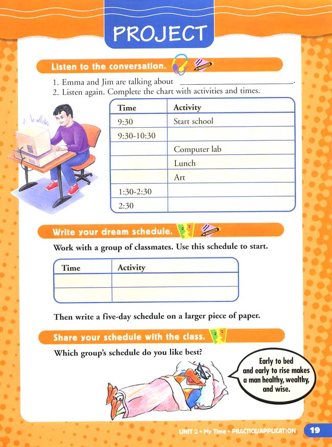 Unit 2 My Time(第19页)