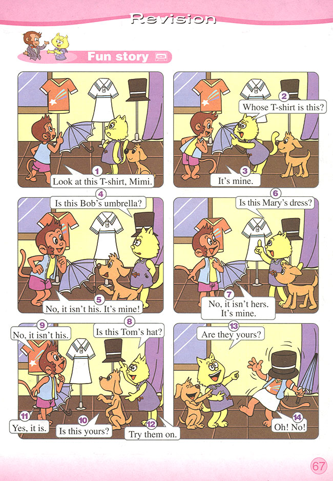 Unit 6 Whose T-shirt is that? Lesson 31(第67页)