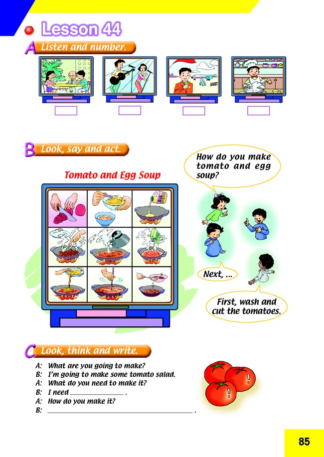 人教版新起点小学英语五年级上册――lesson44