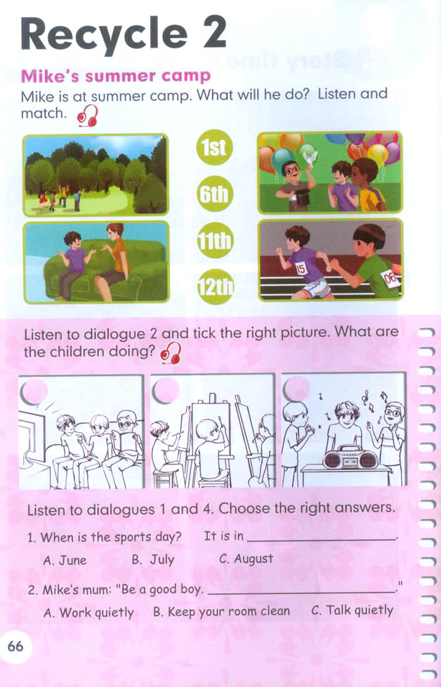 Unit 6 Work quietly!(第61页)