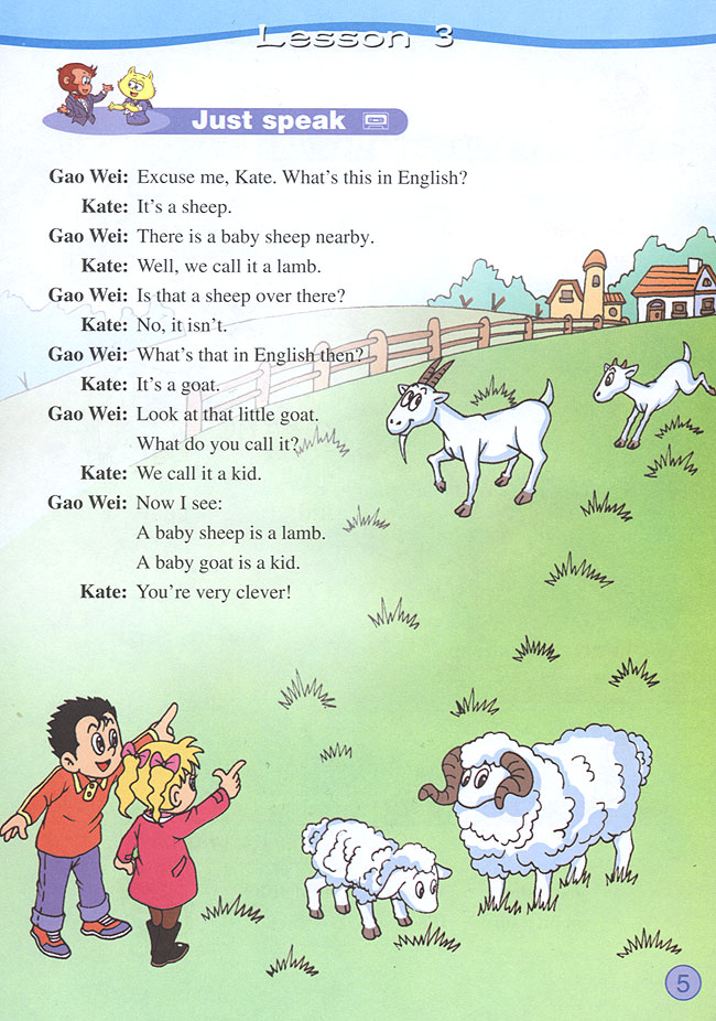 Unit 1 Do you like young animals?(第5页)