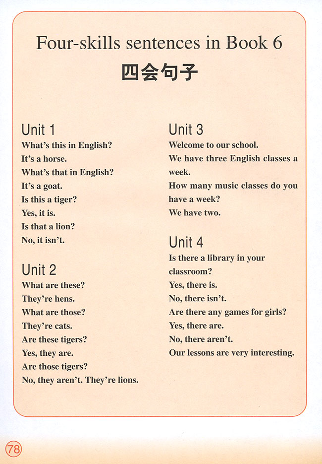 Words in Each Unit(第78页)