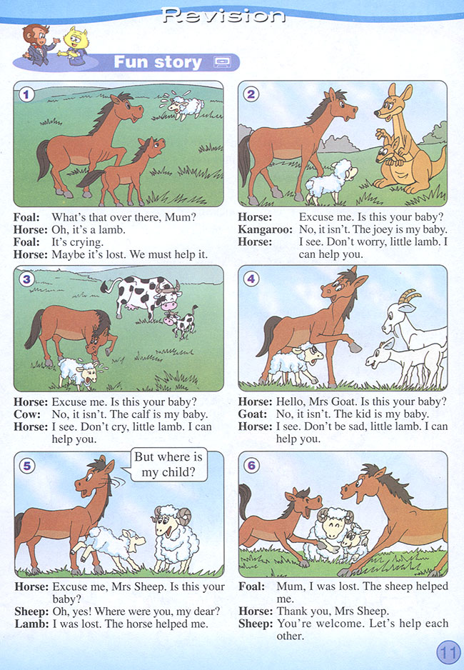 Unit 1 Do you like young animals?(第11页)