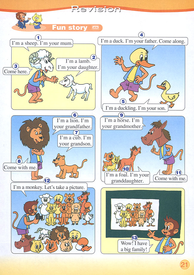 Unit 2 They are hens and chicks.(第21页)