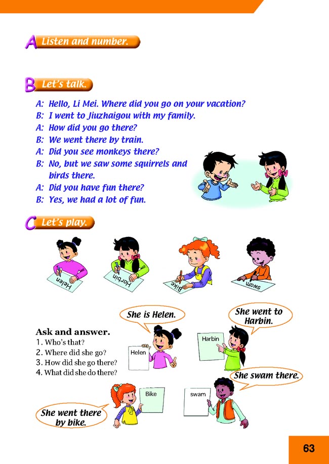 Unit 14 A Great Trip(第63页)