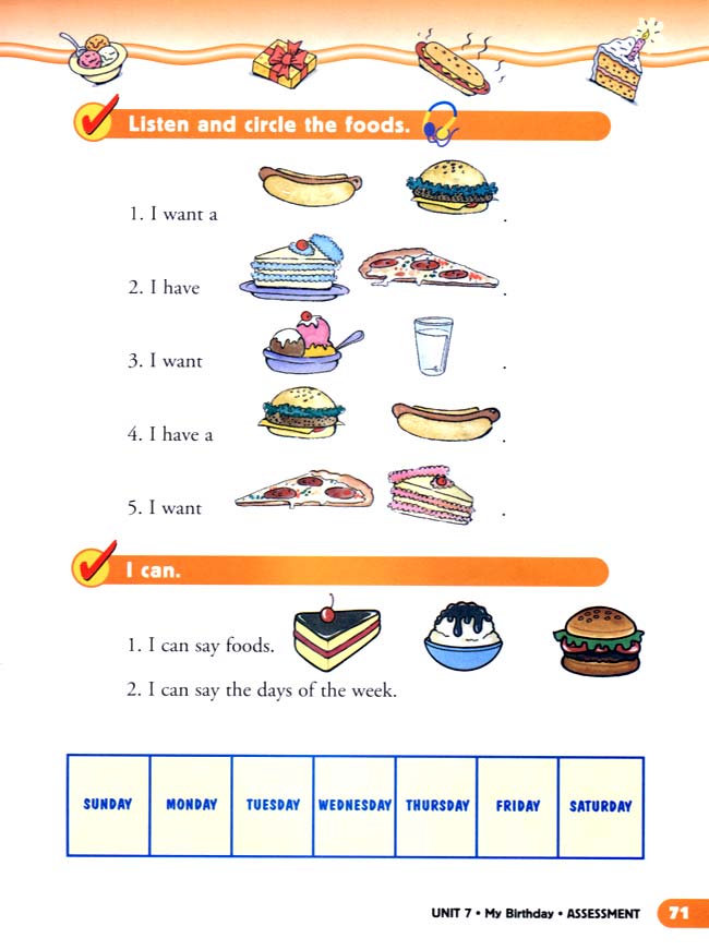 unit 7 My Birthday(第71页)