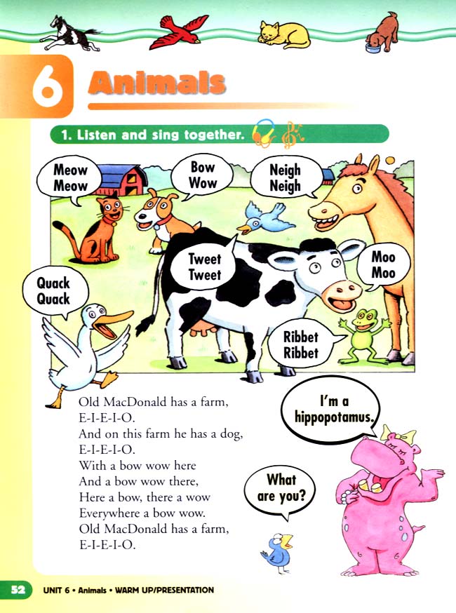 unit 6 Animals(第52页)
