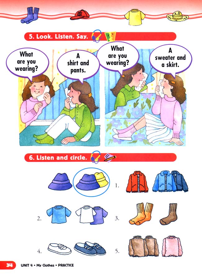 unit 4 My Clothes(第34页)