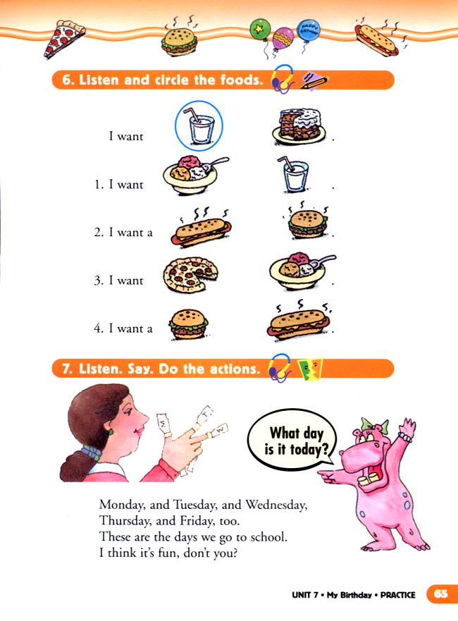 unit 7 My Birthday(第65页)