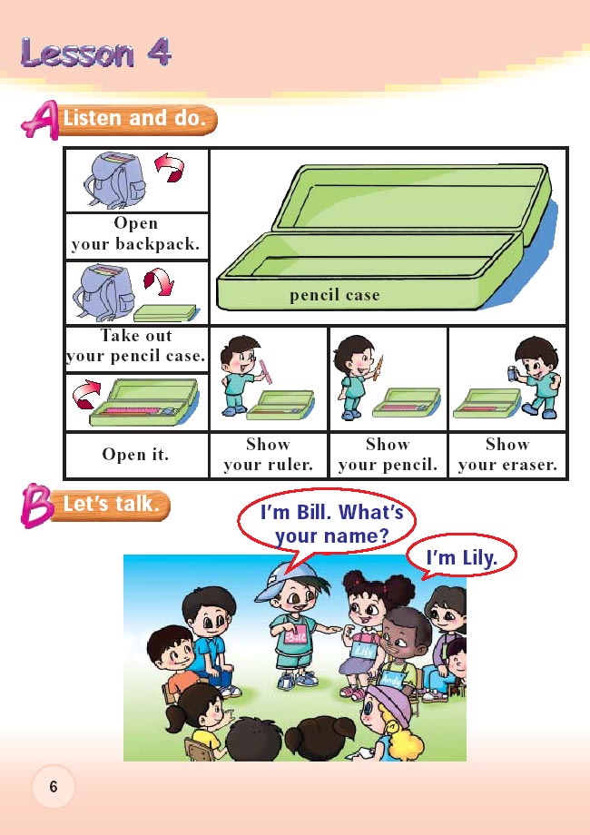 人教版新起点小学英语一年级上册――lesson4