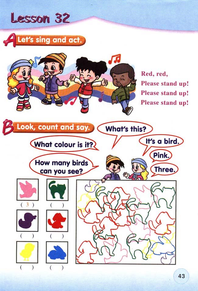 人教版新起点小学英语一年级上册――lesson(31-32)