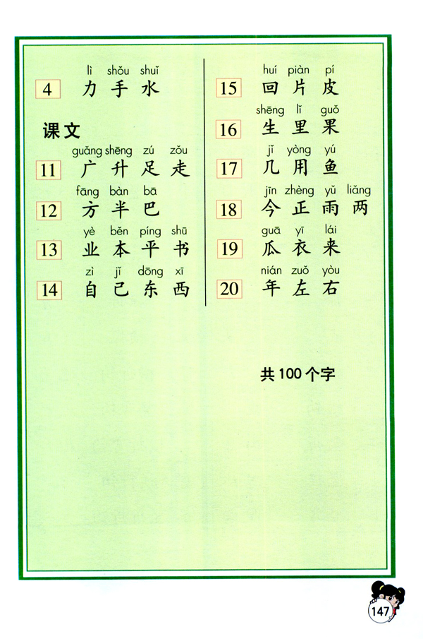 生字表（二）(第147页)