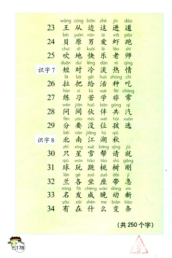 生字表（二）(第179页)